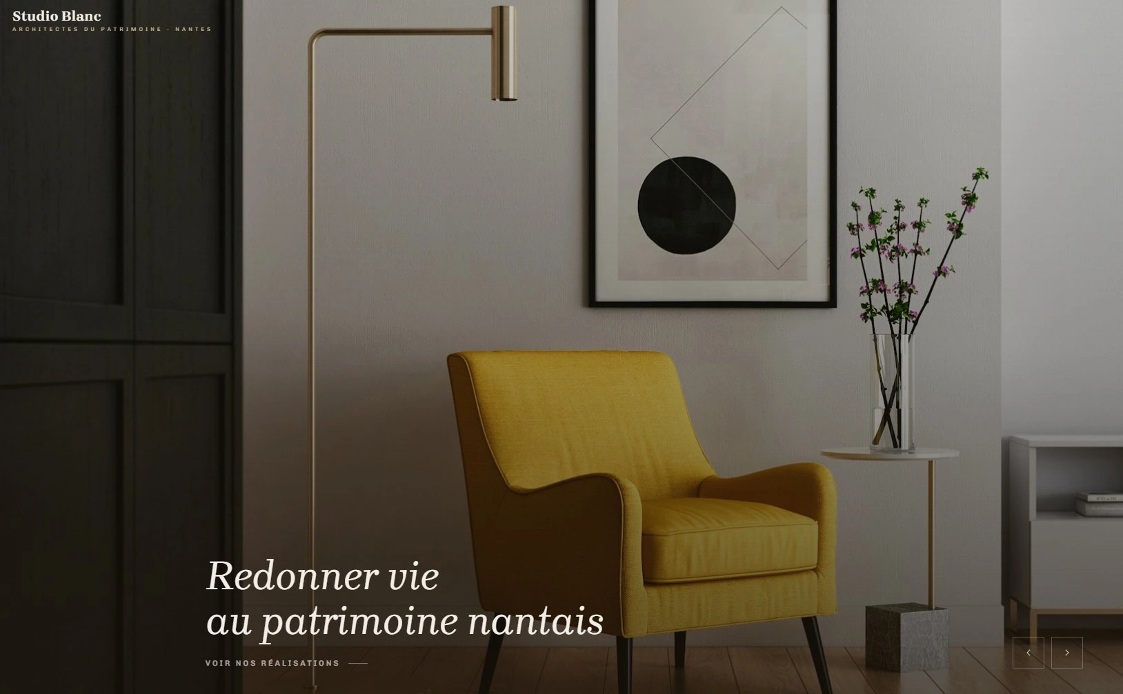 Site web arquiteto — página serviços